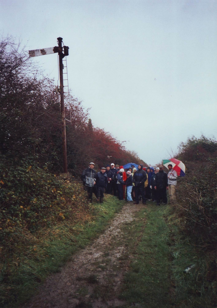 GST group along the Tralee-Fenit railway in December 2004